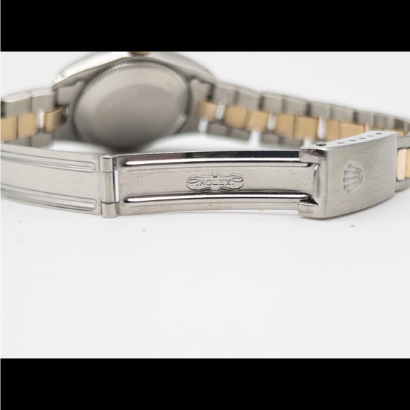 Women’s Rolex Datejust Pink Mother of Pearl Diamond 18k Yellow Gold /Steel Watch - Picture 8 of 10